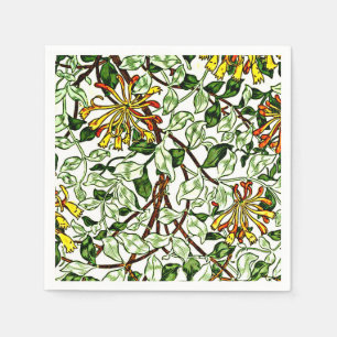 William Morris - Honeysuckle green and yellow Napkin