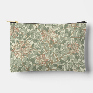 William Morris Honeysuckle Green Floral Accessory Pouch