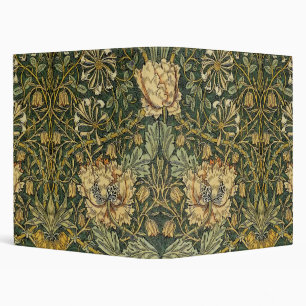 William Morris Honeysuckle Green Floral Binder