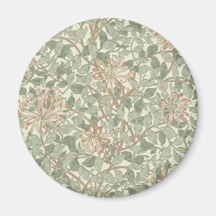 William Morris Honeysuckle Green Floral Magnet
