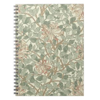 William Morris Honeysuckle Green Floral Notebook