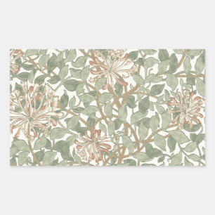 William Morris Honeysuckle Green Floral Sticker