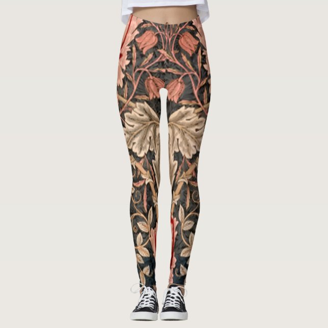 William Morris Honeysuckle Leggings (Front)