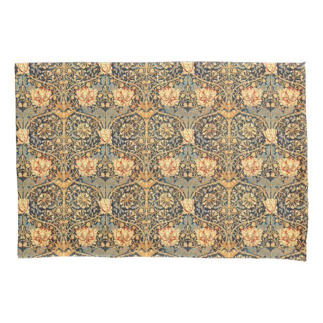 William Morris Honeysuckle Pattern Pillowcase (Front)