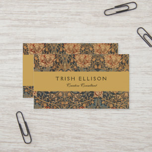 William Morris Honeysuckle Rich Wallpaper Business Card
