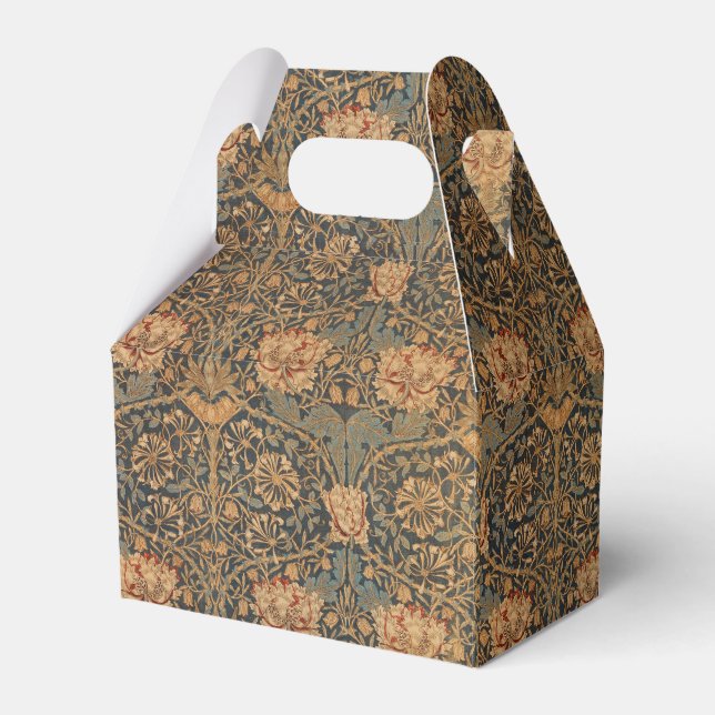 William Morris Honeysuckle Rich Wallpaper Favor Box (Front Side)
