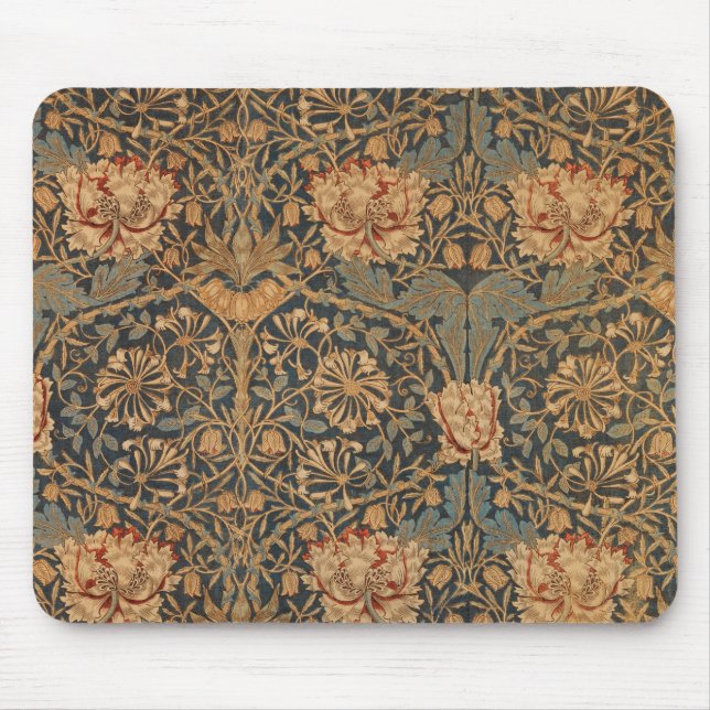William Morris Honeysuckle Rich Wallpaper Mouse Pad (Front)