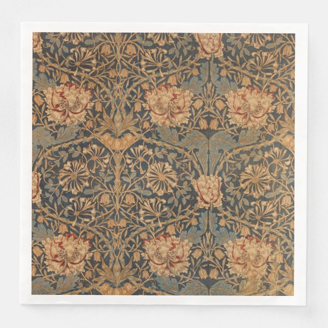 William Morris Honeysuckle Rich Wallpaper Napkin (Front)