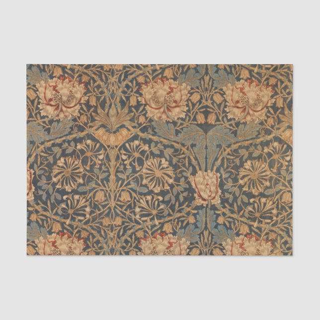 William Morris Honeysuckle Rich Wallpaper Tissue Paper (Front)