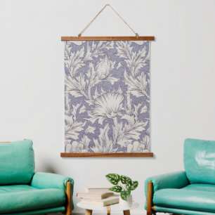 William Morris Horn Poppy Classic Floral Hanging Tapestry