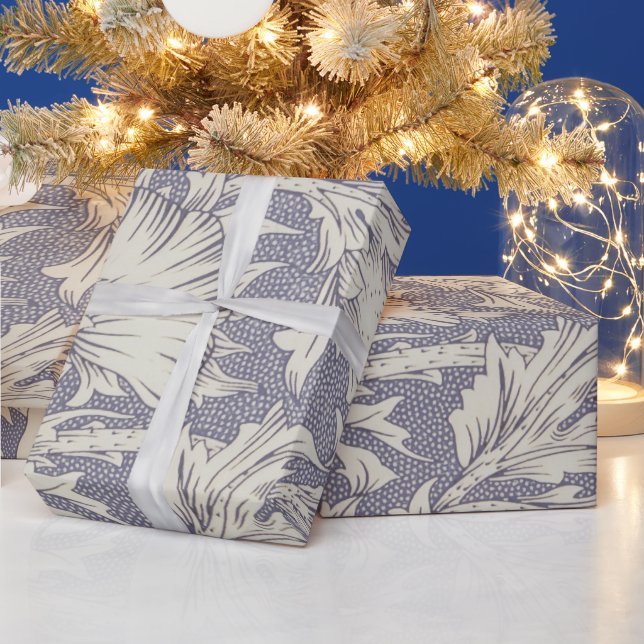 William Morris Horn Poppy Classic Floral Wrapping Paper (Holidays)
