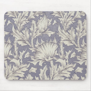 William Morris Horn Poppy Wallpaper Print: Vintage Mouse Pad