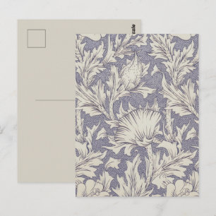 William Morris Horn Poppy Wallpaper Print: Vintage Postcard