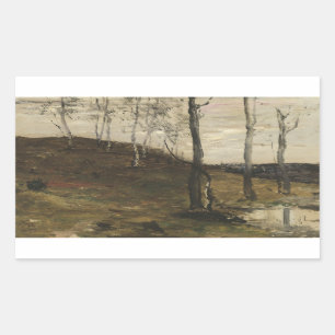 William Morris Hunt - Hillside with Trees Sticker