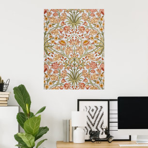 William Morris Hyacinth Floral Botanical Art Poster