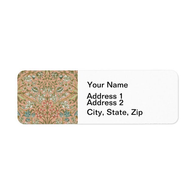 William Morris Hyacinth Flower Rose Art Pattern (Front)