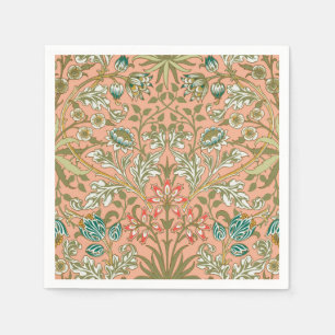 William Morris Hyacinth Pattern Dusty Rose Napkin