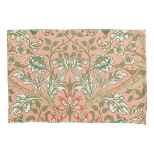 William Morris Hyacinth Pattern Dusty Rose Pillowcase