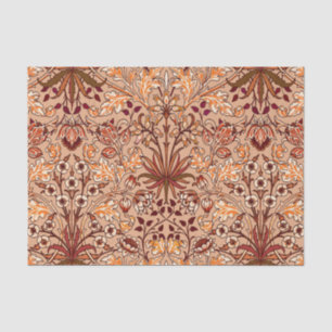 William Morris Hyacinth Print, Brown and Beige Tissue Paper