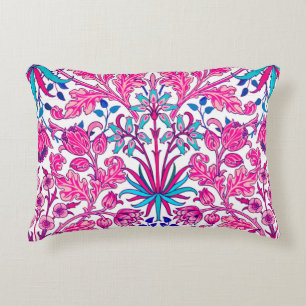 William Morris Hyacinth Print, Fuchsia Pink Accent Pillow