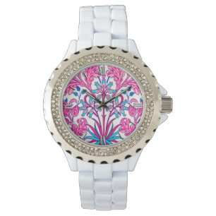 William Morris Hyacinth Print, Fuchsia Pink Watch