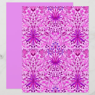 William Morris Hyacinth Print, Lavender and Violet