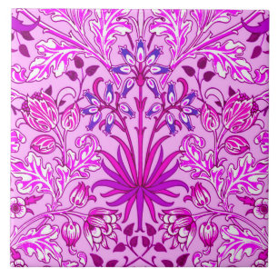 William Morris Hyacinth Print, Lavender and Violet Tile