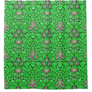 William Morris Hyacinth Print Lime & Emerald Green