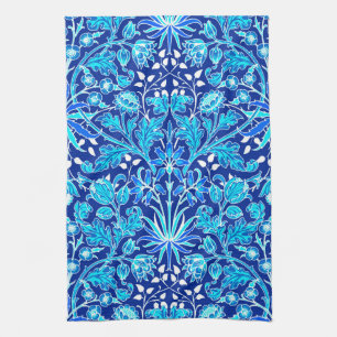 William Morris Hyacinth Print, Navy & Cobalt Blue Kitchen Towel