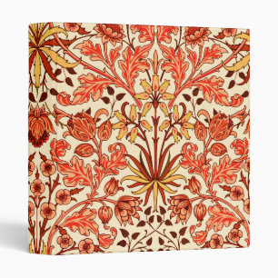 William Morris Hyacinth Print, Orange and Rust Binder