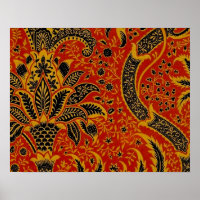 William Morris India Red Floral