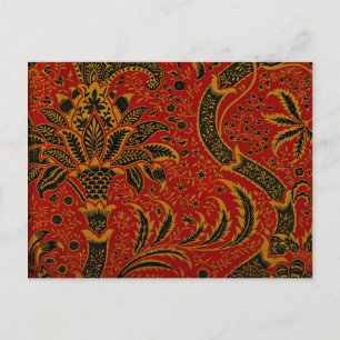 William Morris - India, vintage pattern Postcard
