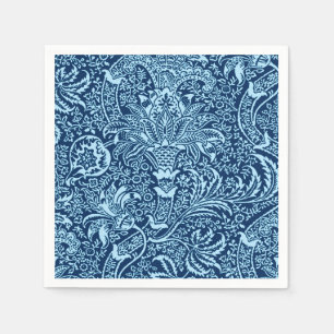 William Morris Indian, Dark Indigo and Sky Blue Napkin