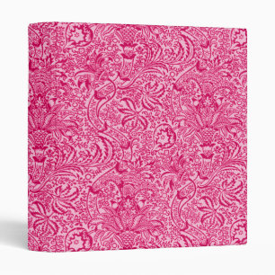 William Morris Indian, Deep Fuchsia Pink Binder