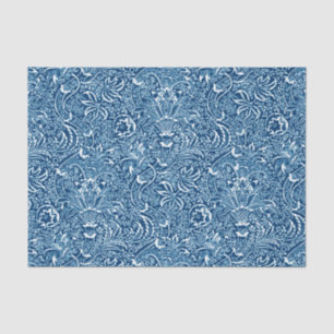 William Morris Indian, Indigo Blue and White  Tissue Paper