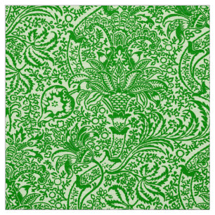 William Morris Indian, Lime and Kiwi Green Fabric