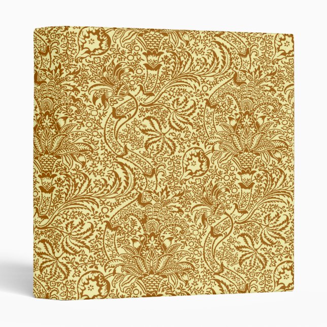 William Morris Indian, Mustard Yellow and Gold Binder (Front/Spine)