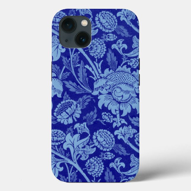 William Morris - Indigo Blue Wey Fabric OtterBox i Case-Mate iPhone Case (Back)