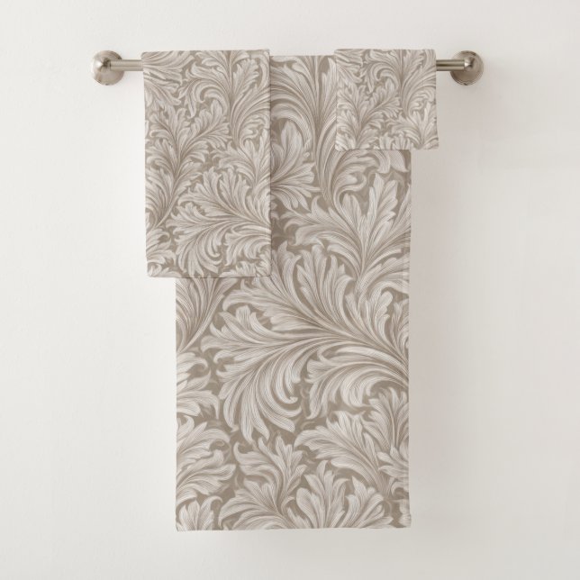 William Morris Inspire Pattern Bath Towel Set (Insitu)