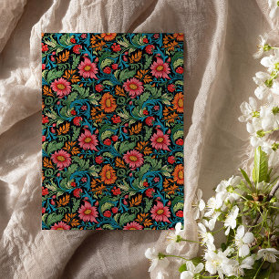 William Morris inspired colourful vibrant flowers  Tissue Paper