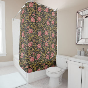 William Morris Inspired Pattern Pink Rose