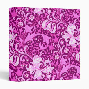 William Morris Iris and Lily, Amethyst Purple Binder