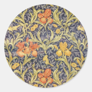 William Morris Iris Classic Round Sticker