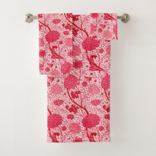 William Morris Jacobean Floral, Coral rose