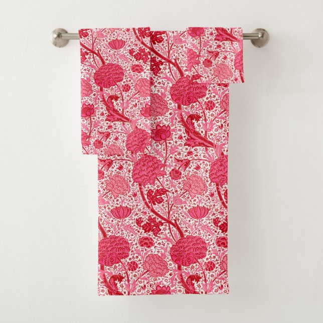 William Morris Jacobean Floral, Coral rose (En situation)