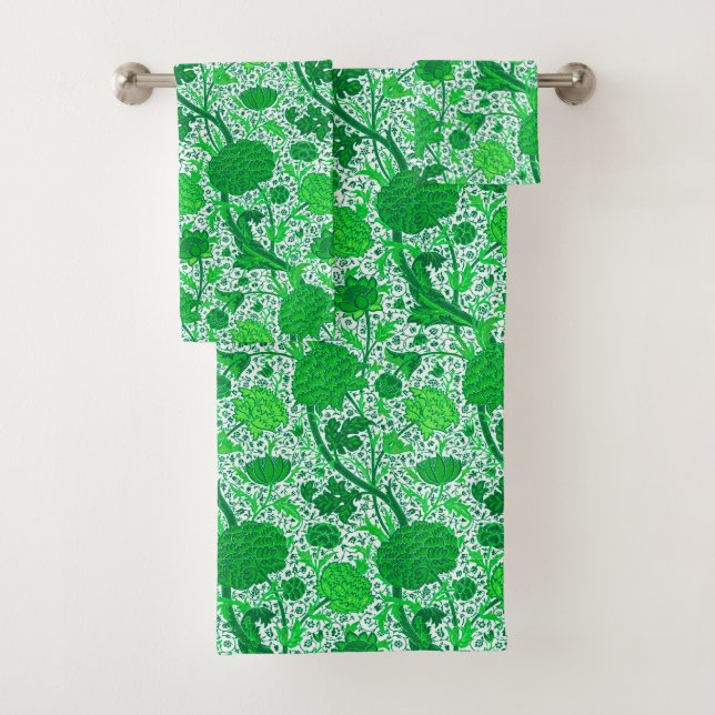 William Morris Jacobean Floral, Emerald Green (En situation)