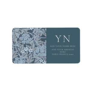 WILLIAM MORRIS JASMINE ADDRESS LABEL