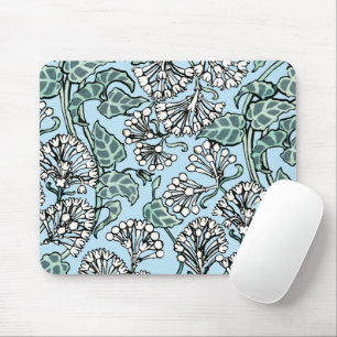 William Morris Jasmine and Leaves Pattern Mouse Pad