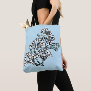 William Morris Jasmine and Leaves Pattern Tote Bag
