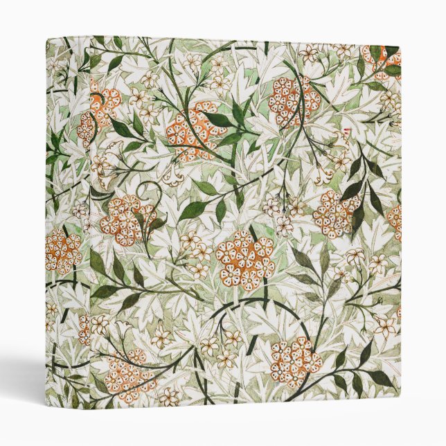 William Morris Jasmine Blossom Garden Design Binder (Front/Spine)